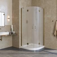 Душевой уголок Vegas Glass AFS LUX 110 05 10 профиль бронза, стекло сатин