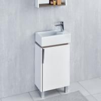 Тумба с раковиной Aquaton Бэлла белая, джарра