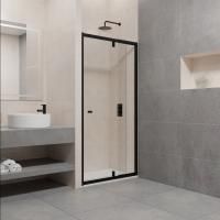 Душевая дверь в нишу RGW Passage PA-02B (970-1100)х1850 профиль черный, стекло прозрачное