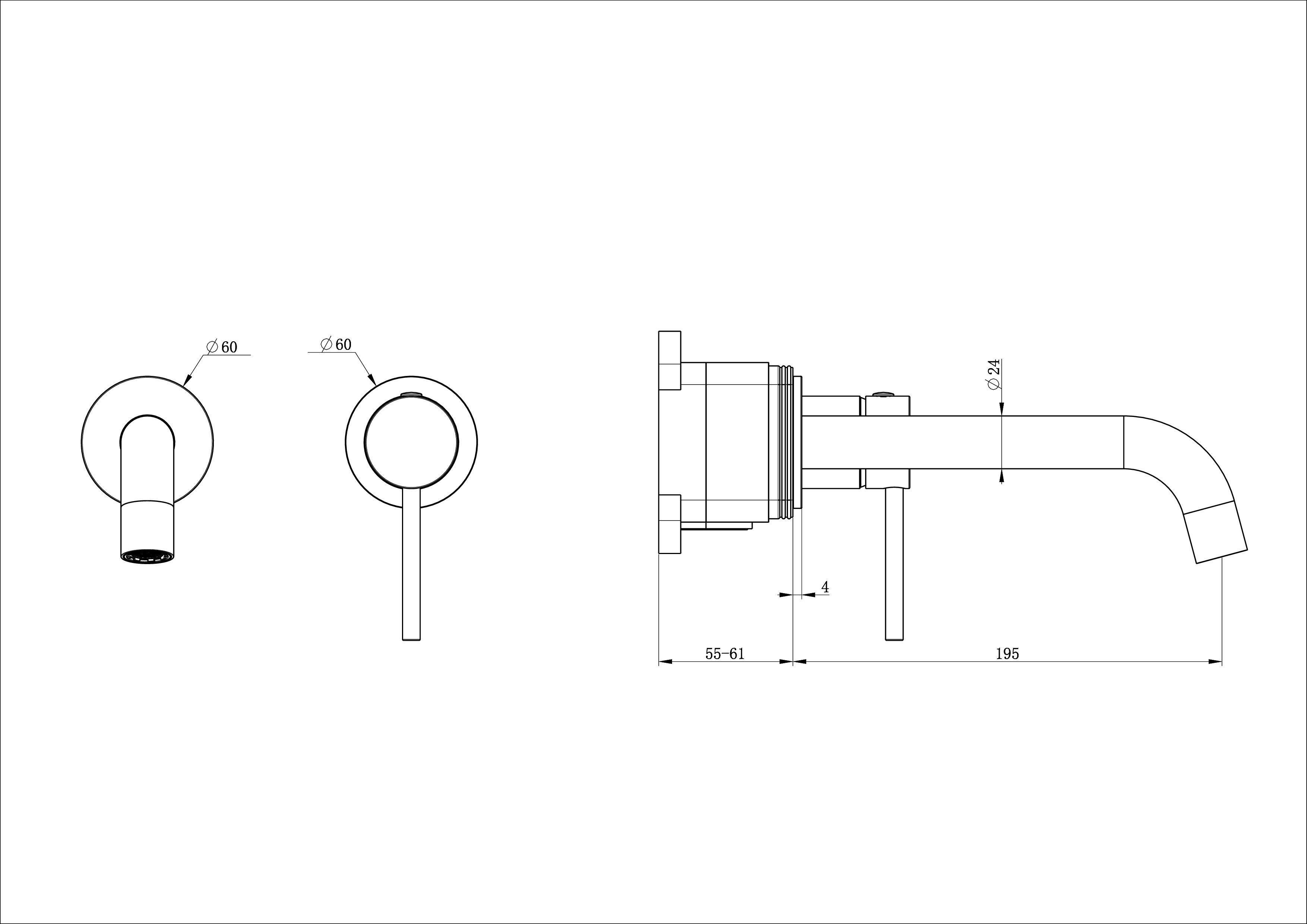Смеситель для раковины Wonzon & Woghand Stick WW-88869017-MW