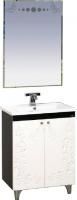 Мебель для ванной Misty Вирджиния Бабочка 60 венге, белая фактурная