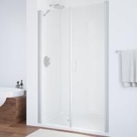 Душевая дверь в нишу Vegas Glass EP-F-2 110 07 01 R профиль матовый хром, стекло прозрачное
