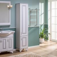 Пенал Aquanet Валенса белый краколет/серебро