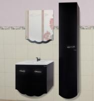 Мебель для ванной Bellezza Версаль 80 черная 1 внутренний ящик