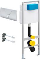 Инсталляция для унитаза Viega Eco-WC 673192 4 в 1 с кнопкой смыва