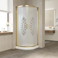 Душевой уголок Vegas Glass ZS TUR NOVO h1900 100 09 Felicita10+10 профиль золото глянцевое, стекло Felicita10+10