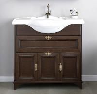 Тумба с раковиной Aquaton Идель 85 дуб шоколадный