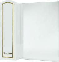 Зеркало Bellezza Амелия 70 L белое, патина золото