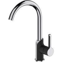 Смеситель для кухни Haiba HB70805-7 черный/хром