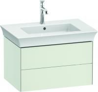 Тумба с раковиной Duravit White Tulip 75 2 ящика, шелковисто-матовый