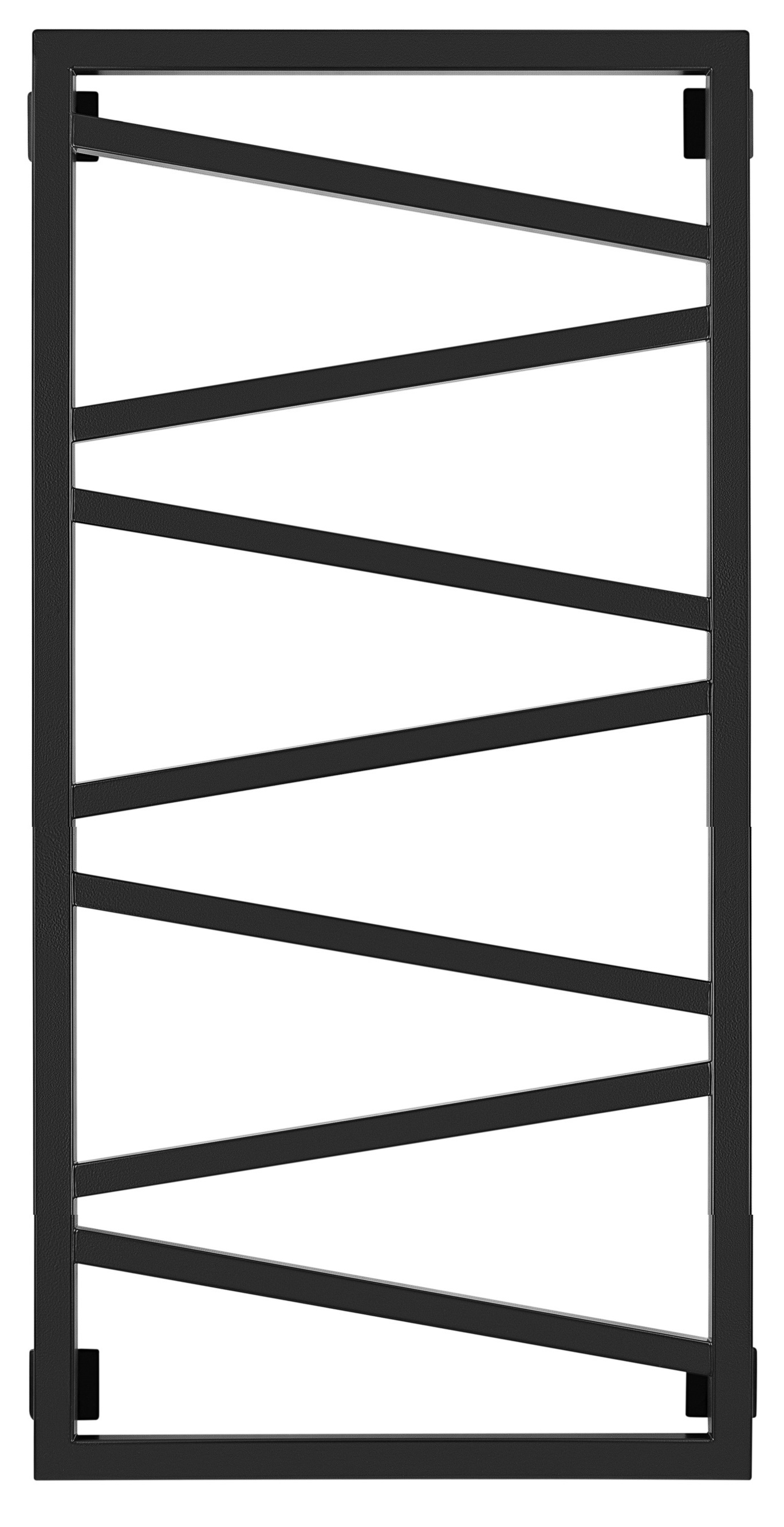 Полотенцесушитель водяной Secado Мирано 120/60, черный матовый