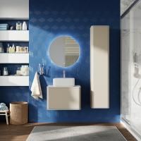 Мебель для ванной Stworki Ноттвиль 60 бежевый шелк, без отверстия под смеситель