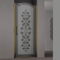 Душевая дверь в нишу Sturm Schick 90 см decor bronze R