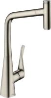 Смеситель для кухни Hansgrohe Metris Select M71 73803800 сталь