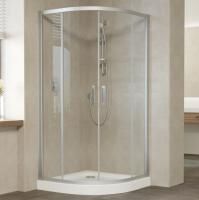 Душевой уголок Vegas Glass ZS 120 07 01 профиль матовый хром, стекло прозрачное