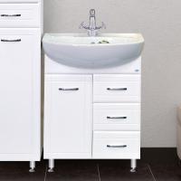 Тумба с раковиной Misty Уют 60 с 3 ящиками