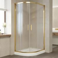 Душевой уголок Vegas Glass ZS-F 90*80 09 02 профиль золото, стекло шиншилла