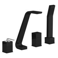 Смеситель на борт ванны Webert Wolo WO850701564 черный