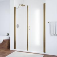Душевая дверь в нишу Vegas Glass EP-F-2 180 05 10 R профиль бронза, стекло сатин