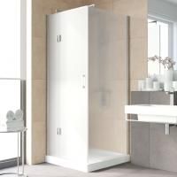 Душевой уголок Vegas Glass AFP-Fis Lux 90 08 10 L профиль глянцевый хром, стекло сатин