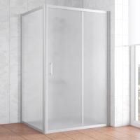 Душевой уголок Vegas Glass ZP+ZPV 120*100 07 10 профиль матовый хром, стекло сатин