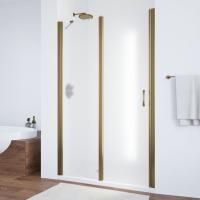 Душевая дверь в нишу Vegas Glass EP-F-1 105 05 10 L профиль бронза, стекло сатин