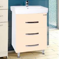 Тумба с раковиной Bellezza Рокко 80 бежевая напольная 3 ящика
