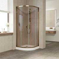 Душевой уголок Vegas Glass ZS TUR NOVO h1900 100 05 05 профиль бронза, стекло бронза