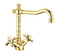 Смеситель для раковины Fiore Margot Sky Swarovski® 01OO0625, золото