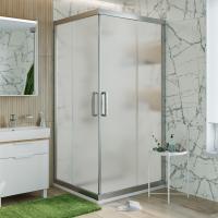 Душевой уголок Stworki Дублин 95x95 см профиль хром матовый, стекло матовое