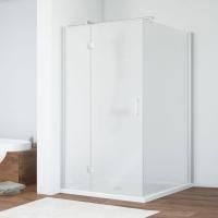 Душевой уголок Vegas Glass AFP-Fis 100*110 07 10 L профиль матовый хром, стекло сатин