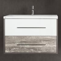 Тумба под раковину Style Line Экзотик 80 Plus подвесная, белая, экзотик