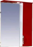 Зеркало-шкаф Misty Жасмин 55 с подсветкой, красная эмаль R