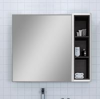 Зеркало Aquaton Брук 100 (80+20) с полкой, дуб феррара