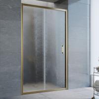 Душевая дверь в нишу Vegas Glass ZP 110 05 02 профиль бронза, стекло шиншилла