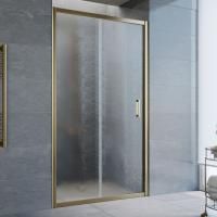 Душевая дверь в нишу Vegas Glass ZP 105 05 02 профиль бронза, стекло шиншилла