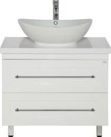 Тумба с раковиной Misty Гамма 80 напольная, белая