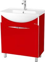 Тумба под раковину Bellezza Глория Гласс 75 красная