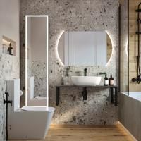 Мебель для ванной Diwo Элиста 100 чёрный мрамор, с раковиной Moduo 50 Square