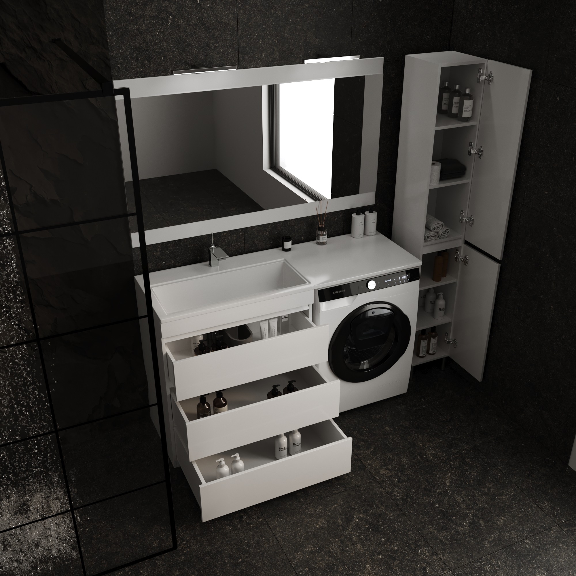 Зеркало Style Line Даллас 140 Люкс белое