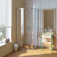 Душевой уголок GuteWetter Guwer GK-664R 80x80 см стекло бесцветное, профиль хром
