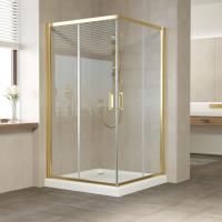 Душевой уголок Vegas Glass ZA 0120 09 01 профиль золото, стекло прозрачное