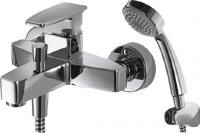 Смеситель для ванны Bravat Riffle F672106C-B, с лейкой