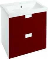 Тумба с раковиной Bellezza Пегас 50 подвесная, красная