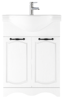 Тумба с раковиной Домино Rich 65 белое дерево