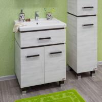 Тумба под раковину Sanflor Техас 60 венге, северное дерево светлое