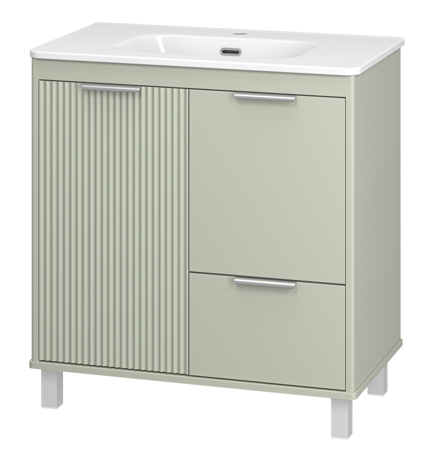 Тумба с раковиной Brevita Risacca Pistachio 80