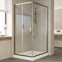 Душевой уголок Vegas Glass ZA-F 90*80 05 01 профиль бронза, стекло прозрачное