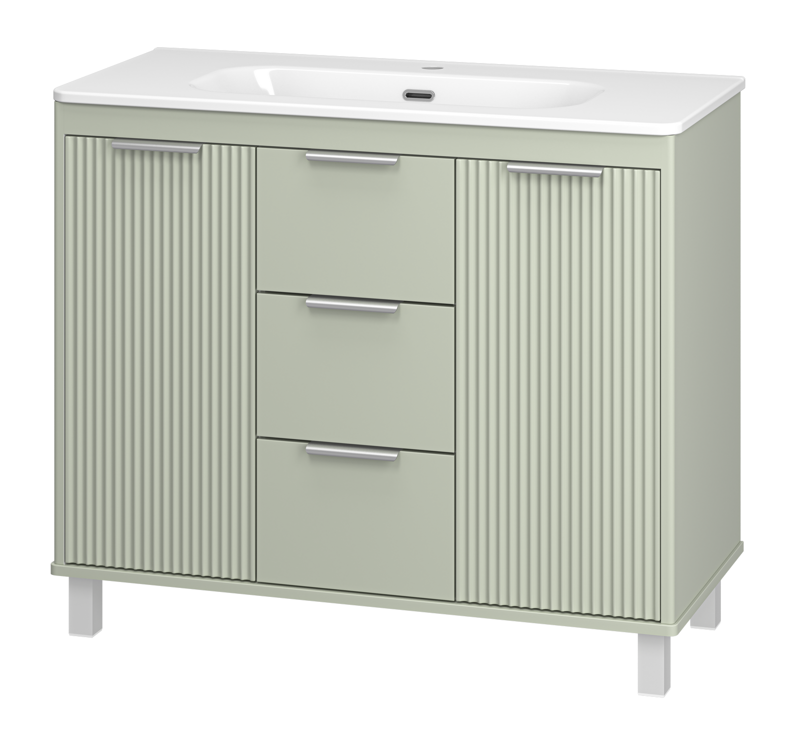 Тумба с раковиной Brevita Risacca Pistachio 100