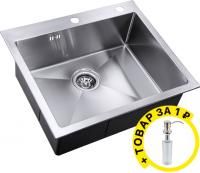 Мойка кухонная Zorg Inox RX RX-5951 + дозатор в подарок
